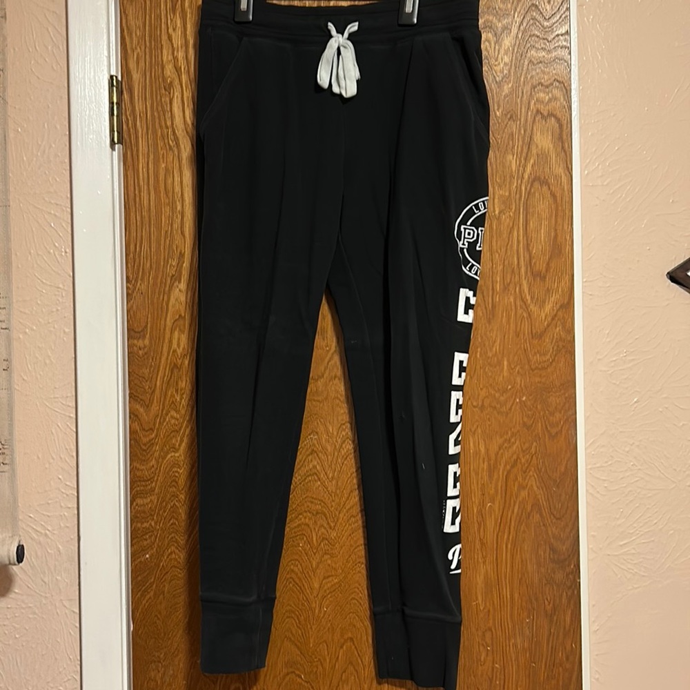 PINK Joggers with Logo on Side